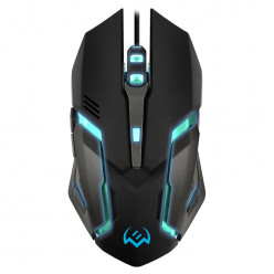 SVEN RX-G740 Gaming, Optical Mouse, 800/1200/1800/2400 dpi, 5+1 buttons (scroll wheel),  DPI switching modes, Two navigation buttons (Forward and Back), USB